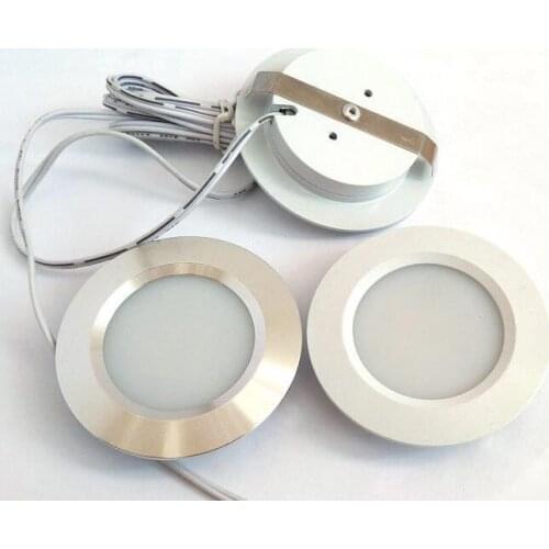 3W 12V LED Recessed Down Light Car Interior Lighting Interior Roof Ceiling Light Cabinet Lamp For Camper RV Trailer Boat Van