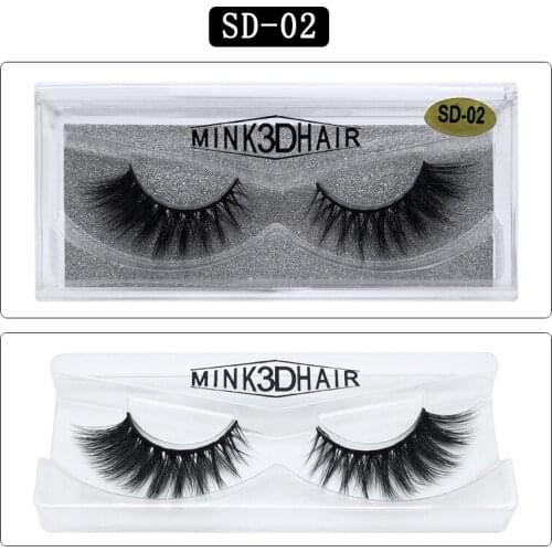 Xinleyong Fake Lashes 1Pair 3D Mink Eyelashes Luxury HandMade Cilios Long Lasting Volume Lash