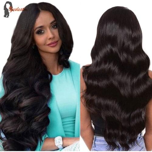 Yeslestm 13x4 Body Wave Lace Front Wig Brazilian Human Hair Wigs Pre Plucked Hairline Nature 4x4 Lace Closure Bob Wigs For Black