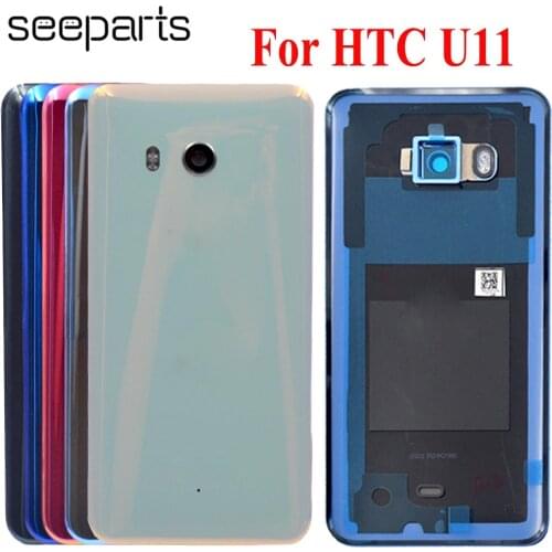 For 5.5" HTC U11 U-3W U-1W Battery Cover Door Back Housing Rear Case For HTC U11 Battery Door Replacement Parts