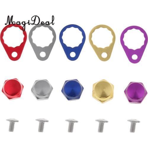 Fishing Reel Handle Repair Parts, Crank Nut and Screw and Lock Plate for Baitcasting Reel Handle Left/Right Hand Fishing Tools