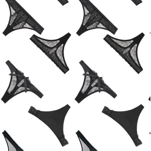 Lace sexy see-through multi-style ladies thong perspective briefs black red pink blue comfortable panties CYHWR