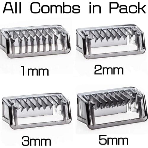 1 2 3 5MM Universal Removal Facial Guide Comb Body Skin Salon Trimmer Clipper For OneBlade Suit for QP2520/2530/2630/6520 Type