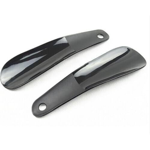 12cm Shoe Horns Professional Black Plastic Shoe Horn Spoon Shape Shoehorn Shoe Lifter Flexible Sturdy Slip