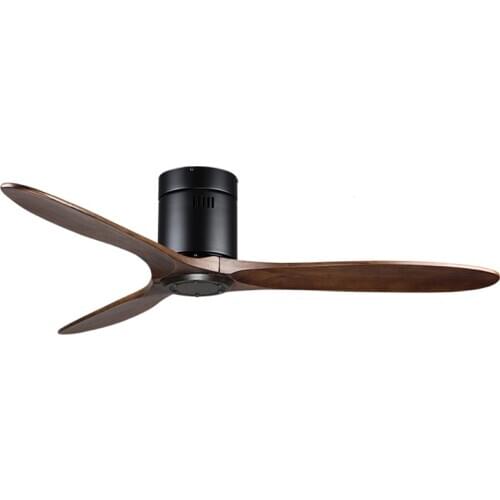 42/52Inch Wooden Ceiling Fan Nordic industrial ceiling fan Simple Ceiling Fan without Light with Remote/Wall Control 100-240V