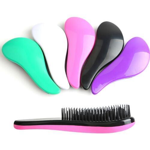 Anti-static Brush Detangling Hair Brush Combs Salon Gentle Tangle Wet Dry Bristles Handle Tangle Curly for Baby Kids and Women