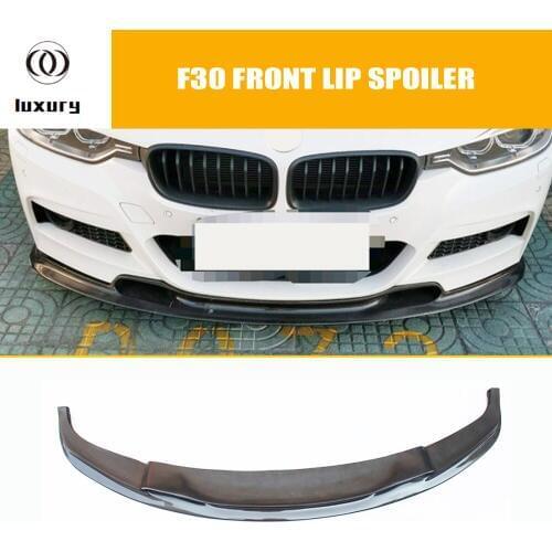 F30 VRS Style Carbon Fiber Front Bumper Lip Chin Spoiler for BMW F30 320i 328i 335i 328d 4DR with M Package 2012 - 2017