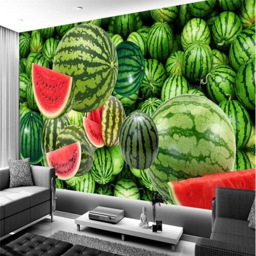 Beibehang Custom wallpaper murals any size photo HD watermelon living room bedroom sofa TV backdrop decorative painting