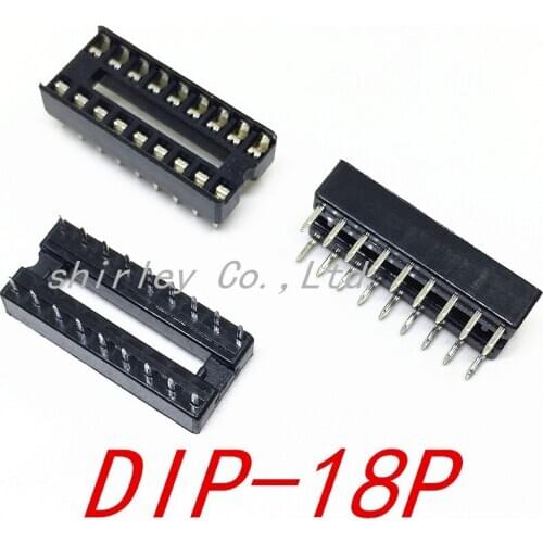 Free shiiping 26pcs IC Seat DIP 18Pin DIP IC Sockets Adaptor Solder Type Socket dip-18p