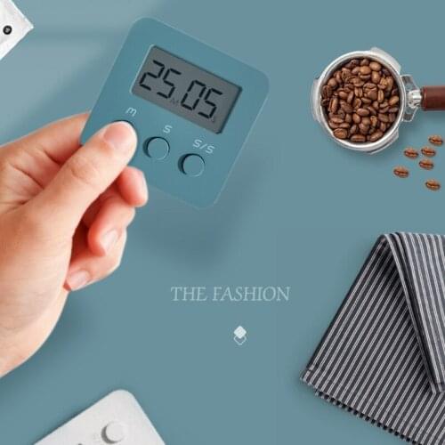 Digital Kitchen Countdown Timer LCD Display Loud Alarm Clock Cooking Time Calculator Mini Classroom Counter with Hole
