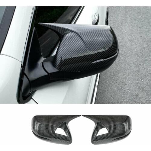 For Honda CR-V CRV 2012-2021 Carbon Fiber Ox Horn Rear View Side Mirror Cover Trim Car modification Auto parts