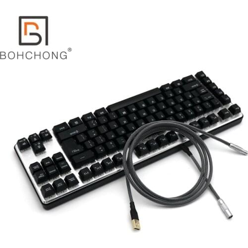 Custom Make Double Sleeved USB to TYPE C Cable for Mechanical Keyboard With OB Aviator