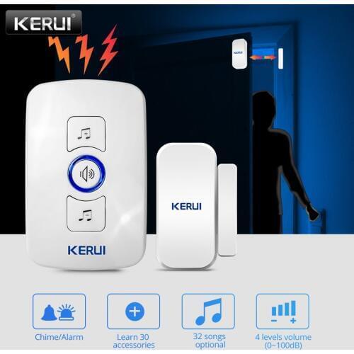 KERUI M525 32 Songs Optional 500ft Door Chime Home Security Welcome Wireless Doorbell Smart Doorbell Alarm LED light