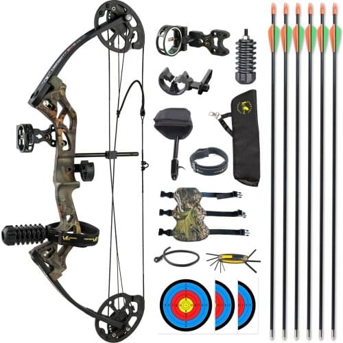 M3 Childrens Compound Bow Youth Bow Female Compound Bow Lightweight Design Bow and Arrow Set Archery Bow 260fps IBO