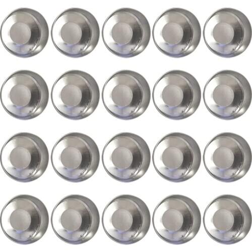 100/50pcs Round Aluminum Tin Tea Light Cups Empty Case Candle Wax Containers Candle Mold DIY Wax Candles Tealight Accessories