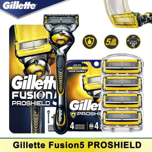 Machine for Shaving for Gillette Fusion 5 Proshield Chill Manual Razor Heads Cassettes Straight Razor Blade Shaver Set for Beard