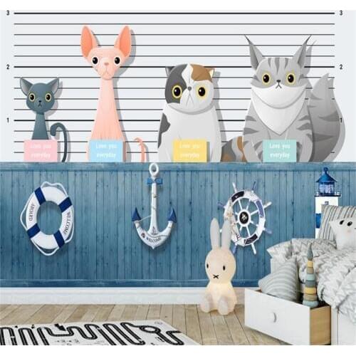 Cartoon animal childrens house wall professional custom high-end mural factory wholesale wallpaper mural poster photo wall