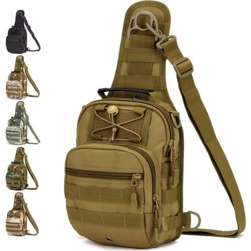 Men Women Outdoor Climbing Camping Wearproof Chest Bag Travel Hiking Cycling Waterproof Camo Tactical Messenger Shoulder Bag