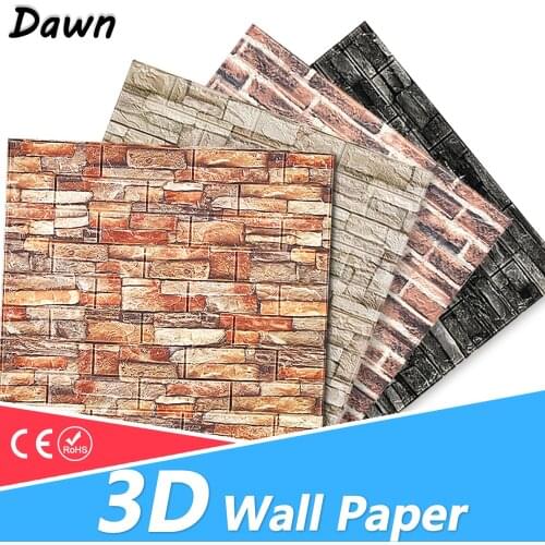 3D Wall paper Marble Brick Peel and Self-Adhesive Wall Stickers Waterproof DIY Kitchen Bathroom Home Wall Stick PVC Tiles Panel