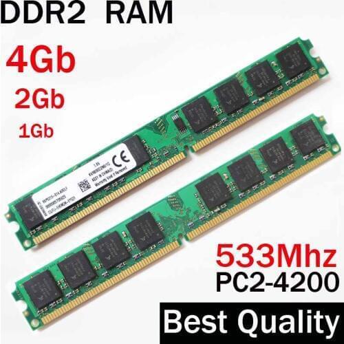 4Gb RAM ddr2 533 memory 533Mhz 2gb 1gb / For AMD for Intel desktop memoria ddr2 ram 1Gb / RAM 4G ddr 2 2 gb PC2 4200