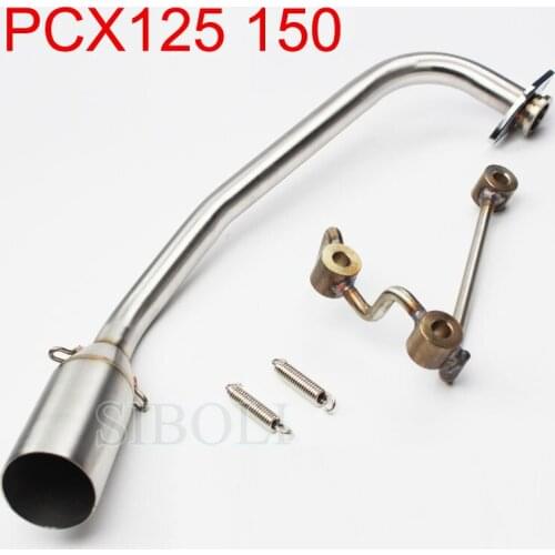 PCX125 PCX150 Motorcycle Exhaust Front Pipe Without Exhaust For HONDA PCX125 PCX150 Scooter Exhaust AK095