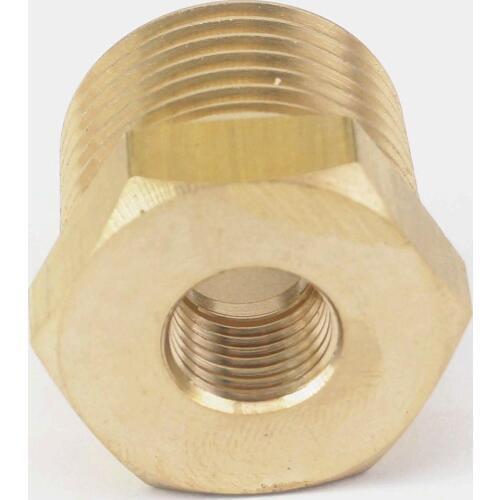 1/2" BSPT Male x 1/8" NPT Female Reducing Bushing Brass Pipe Fitting Connector Adapter Air Gas Fuel Water