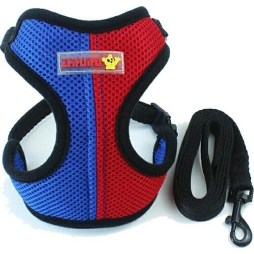 Pet Dog Harness Vest Cat Small Medium Dog Suit Leash Set Puppy Breathable Mesh Pet Vest Harness For Bulldog Yorkies Pet Clothes