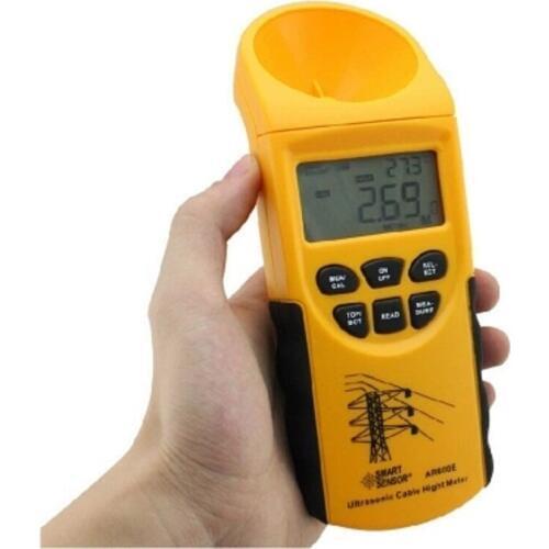 Professional Smart Sensor AR600E Ultrasonic Cable Height Meter 6 Cables Measurement LCD Display Height Measuring Meter