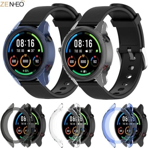Watchband case for Xiaomi Mi Color sport version Smart Watch Bracelet Band Ultra-thin TPU case screen protector New