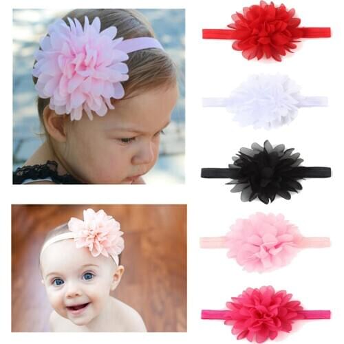 Sanlutoz Baby Girls Flower Headband Fashion Kids Hairbands Infants Baby Hair Accessories