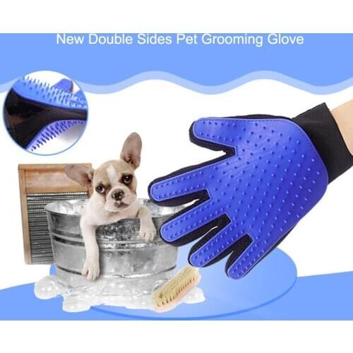 Soft Silicone Dog Pet brush Glove Grooming Brush Pet Grooming Glove Cat Bath Cat cleaning Supplies Pet Glove Dog Animal Combs