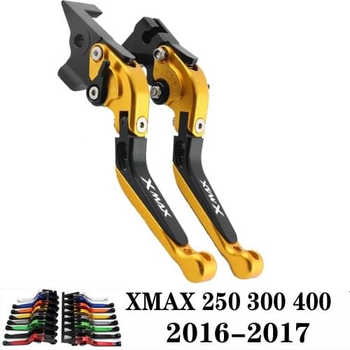 For YAMAHA XMAX 250 300 400 XMAX-250 XMAX-300 XMAX-400 2016 2017 CNC Motorcycle Adjustable Brake Clutch Lever Levers Folding