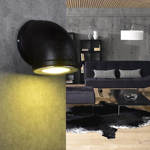 Modern Home Loft Style Water Pipe Wall Lamp LED Balcony Light Bar Stair Vintage Iron Bed Room Wall Lamp Free Shipping