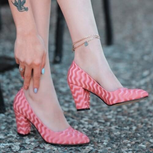 Tonar Mior Powder Suede Accents Heels Women Shoes New Season Summery Orthopedic