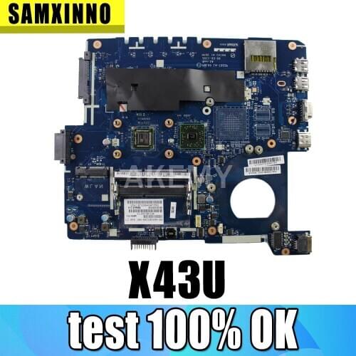 X43U Motherboard PBL50 LA-7321P For Asus K43U X43U Laptop motherboard X43U Mainboard X43U Motherboard test 100% OK