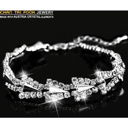 IREACESS New fashion luxury Charm Bracelet full Austrian Crystal Statement bracelets & bangles for women jewelry