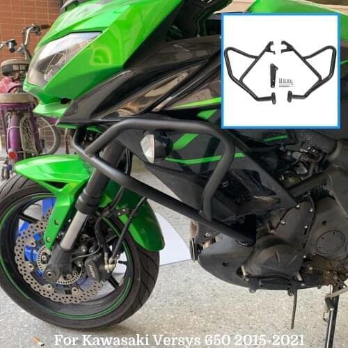 2016 2017 2018 2019 Versys650 Motorcycle Engine Guard Bumpers Upper Crash Bars Frame Protector for Kawasaki Versys 650 2015-2021