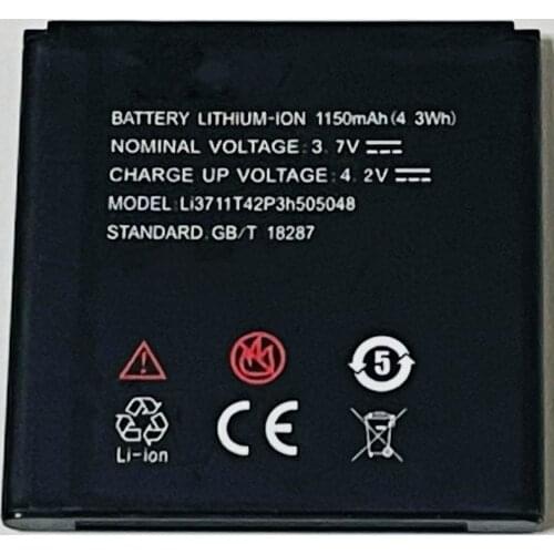 3.7V 1150mAh Li3711T42P3h505048 For ZTE N795 U791 Battery