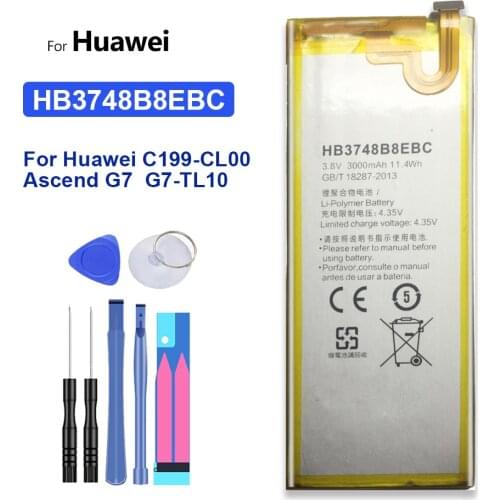 HB3748B8EBC Battery For Huawei G7 / C199 Mobile Bateria
