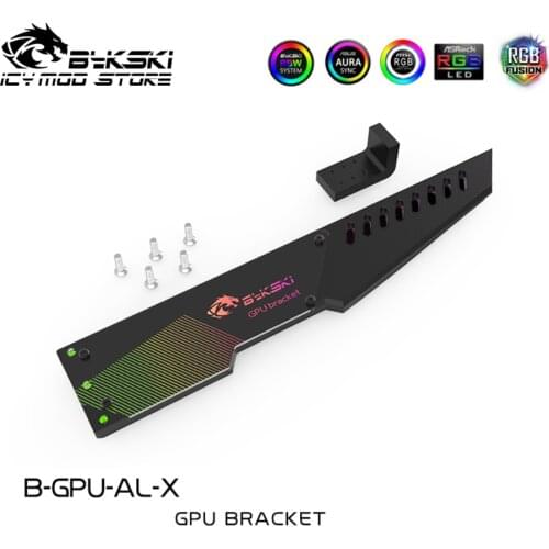 Bykski Phantom Aluminium Display Card Holder Graphics Card Jack RGB Motherboard Synchronization Water Cooler B-GPU-AL-X