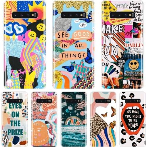 Aesthetic Art Star Space Back Cover For Samsung Galaxy S10E S10 Plus 5G Soft Silicone Phone Case For Samsung Galaxy Note 10 Pro