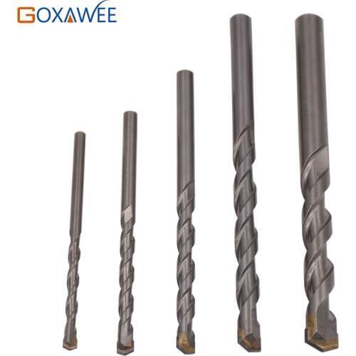 GOXAWEE 5PC Tungsten Carbide Drill Bit Set for Masonry Concrete Drilling Power Tool Accessories Drilling Bits Set