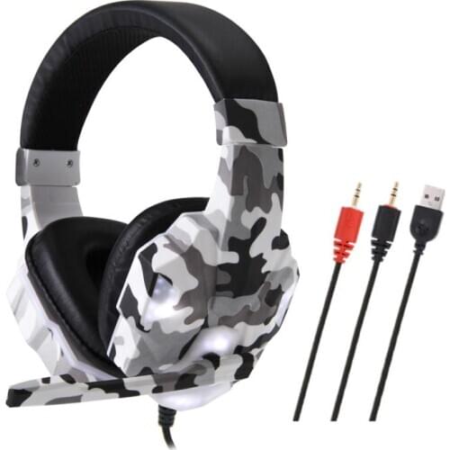 Camouflage Gaming Headset Computer Xbox One Headset Gamer Gaming Headphone With Microphone For PS4 PC Computer Moblie Phone