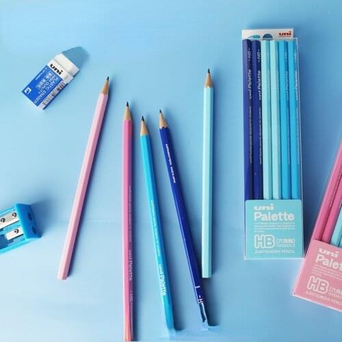 Uni Mitsubishi 1043 / 437 / 5050 Pencil Set 12 pack / primary school students non-toxic lead-free hexagon 2B pencil