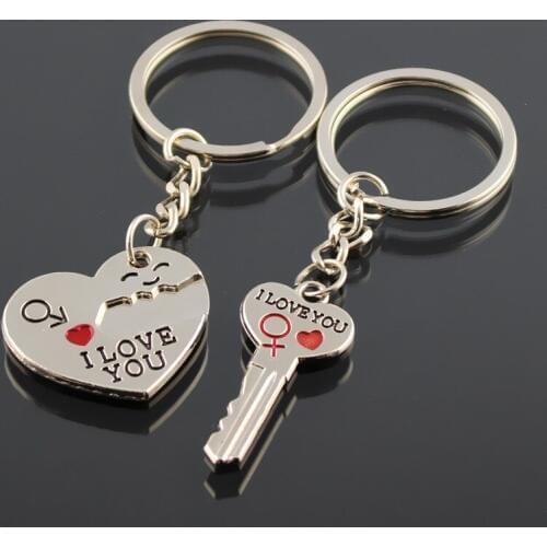 Heart-shaped English crush on your gift key ring Creative novelty commodity key pendant wholesale custom Logo