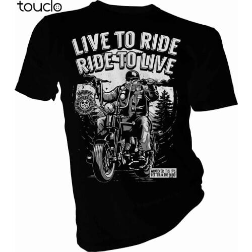 Fashion Hot sale Live To Ride,ride To Live Biker Motorcycle Adult Unisex & Female T-Shirt Tee shirt