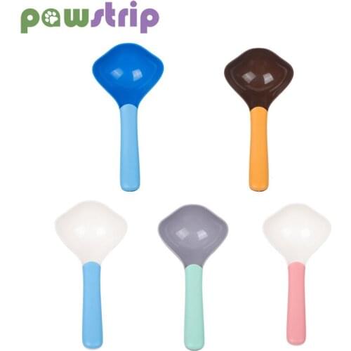 Pet Cat Dog Food Shovel Mutli-Function Feeding Food Scoop Plastic Two-Tone Dog Food Cup Creative Measuring Cup Pet Supplies