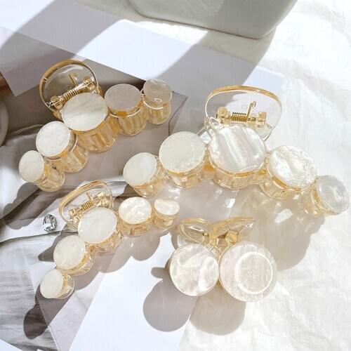 Fashion Hair Accessories Hair Clips for Women Elegant Solid Color Claw Clip Girls Hair Clips Hair Barrettes Clip Hair Headwear