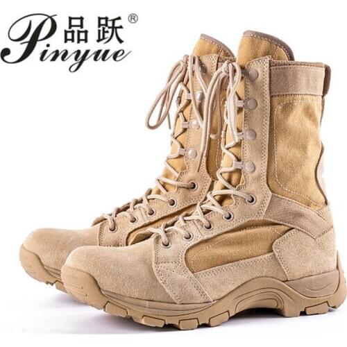 Men Tactical Boots Army Boots Mens Military Desert Work Safety Shoes Climbing Hiking Shoes Ankle Men Outdoor Boots