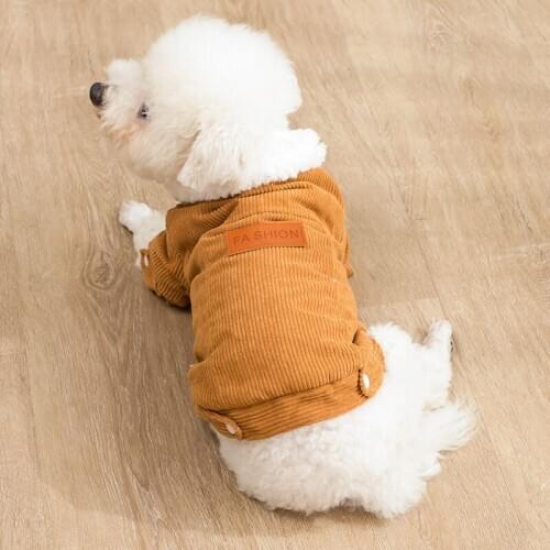 Autumn Winter New Pet Dog Clothing Teddy Dog Small Dog Jacket Clothing Adjustable Pet Clothing